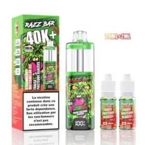 Puff Razz Bar 40K Strawberry Watermelon Ice 20mg