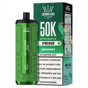Puff Spearmint Crown Bar Hyper Max Prime 50K Al Fakher