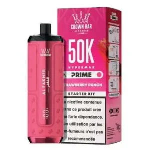 Puff Strawberry Punch Crown Bar Hyper Max Prime 50K Al Fakher