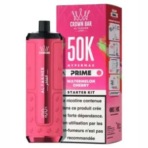 Puff Watermelon Cherry Crown Bar Hyper Max Prime 50K Al Fakher
