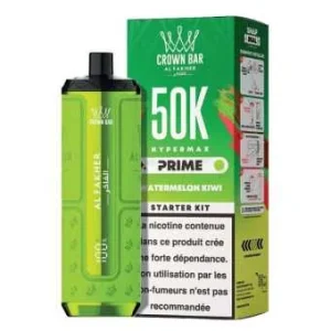 Puff Watermelon Kiwi Crown Bar Hyper Max Prime 50K Al Fakher