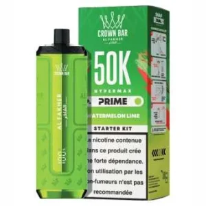 Puff Watermelon Lime Crown Bar Hyper Max Prime 50K Al Fakher