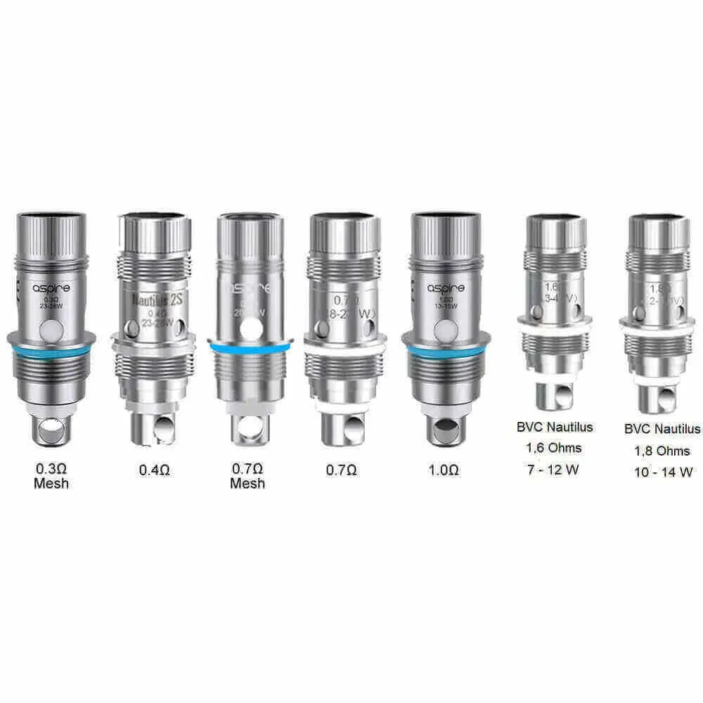 Résistances Aspire Nautilus BVC - Pack de 5