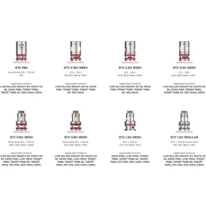 Résistances GTX-2 (Pack de 5) - Vaporesso