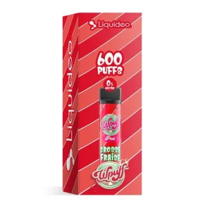 Wpuff 1800 1 Pod Grosse Fraise - Liquideo
