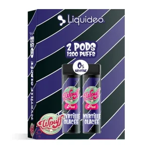 Wpuff 1800 2 Pods Myrtille Glacée - Liquideo