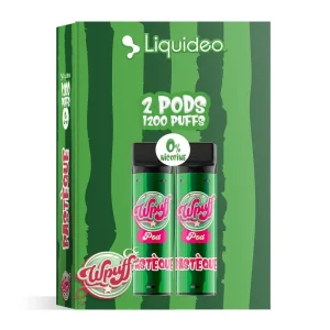 Wpuff 1800 2 Pods Pastèque - Liquideo