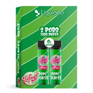 Wpuff 1800 2 Pods Pom' Glacée - Liquideo