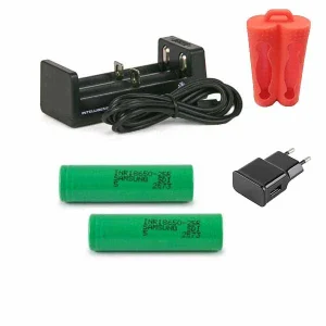Xtar MC2 + Samsung 18650 + Adaptateur Joyetech + Etui Silicone
